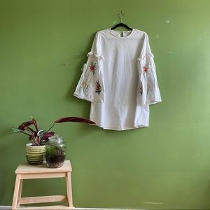 White Embroidered Dress